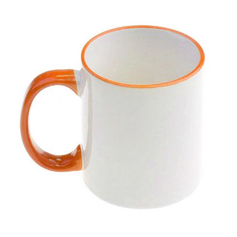 Orange Ceramic Coffee Mug 11oz