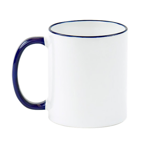 Blue Ceramic Coffee Mug 11oz