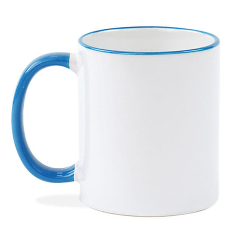 Light Blue Ceramic Coffee Mug 11oz