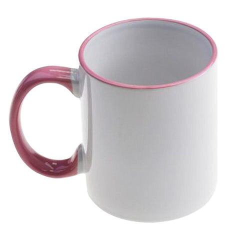 Pink Ceramic Coffee Mug 11oz